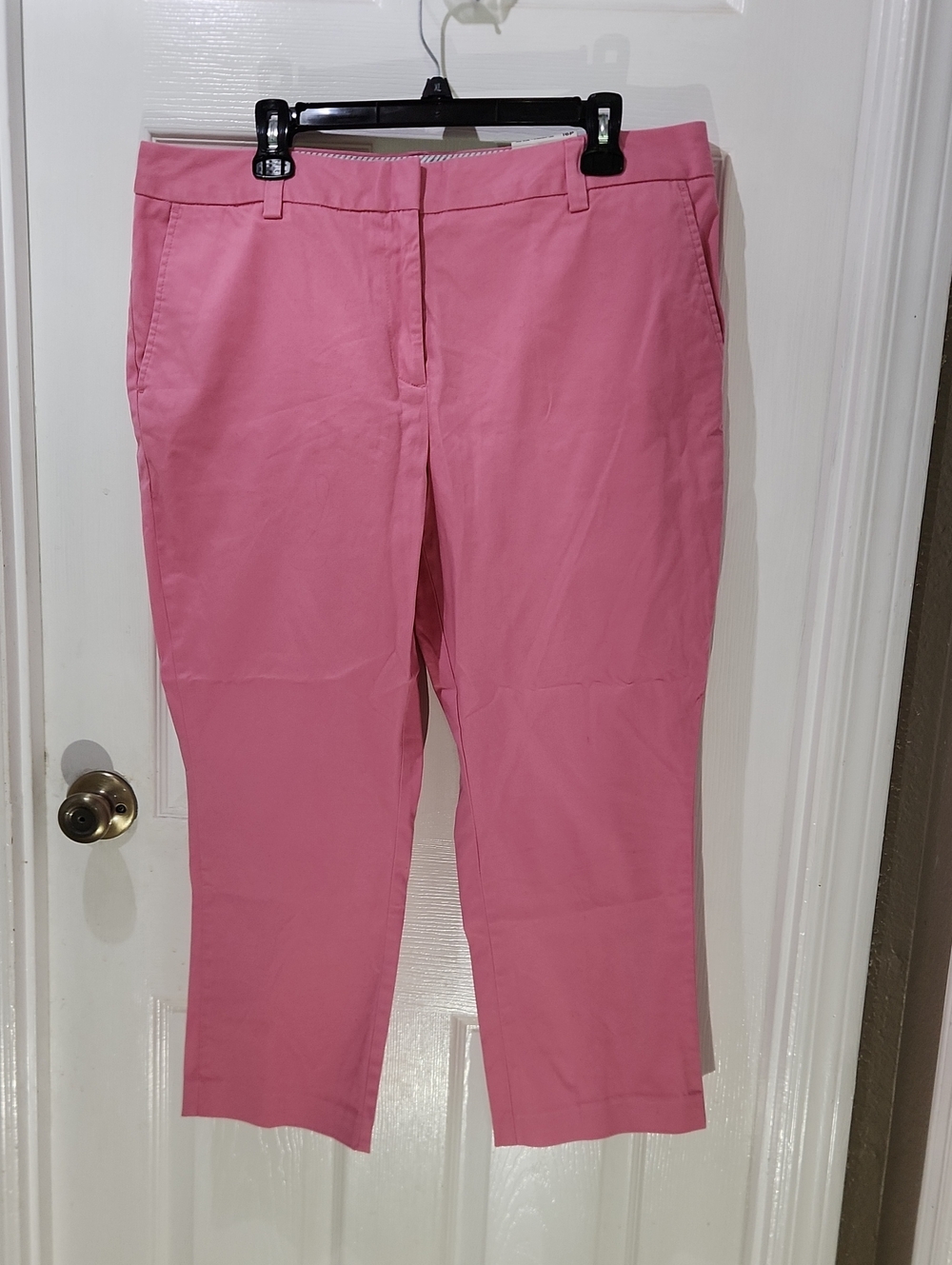 NWT - Lands' End Pink Women's Mid Rise Straight Leg Pant Size 16P
